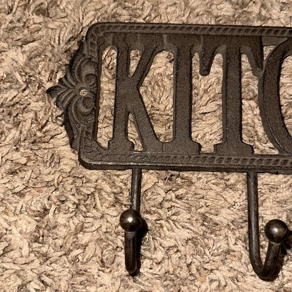 Iron kitchen hook rack